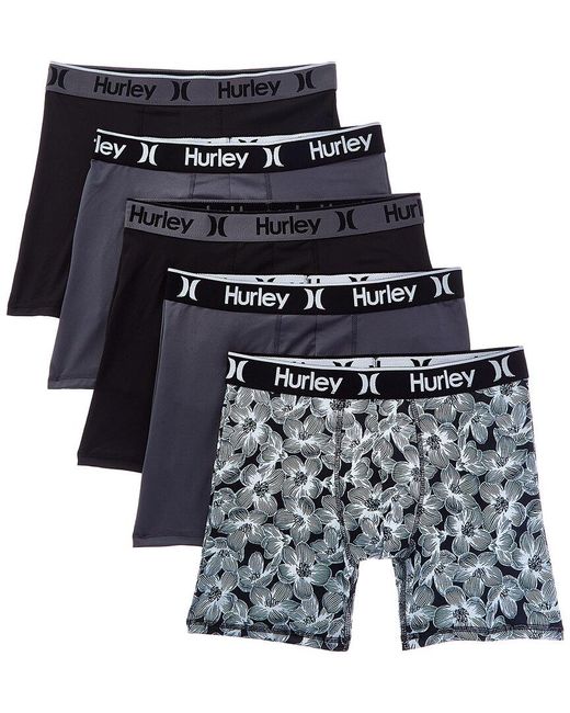 Hurley Blue 5Pk Regrind Boxer Brief for men