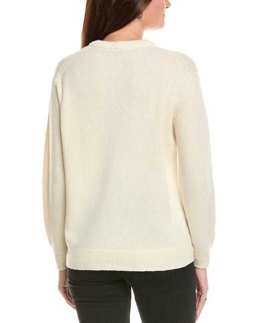 Lafayette 148 New York Natural Wool & Cashmere-Blend Sweater