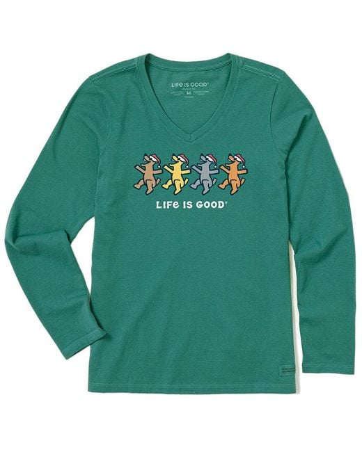 Life Is Good. Green Crusher T-shirt