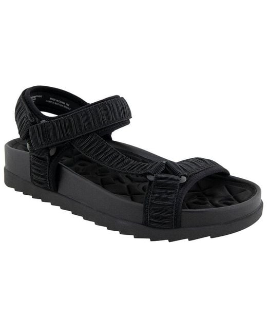 Aerosoles Black Latoya Flat Sandal