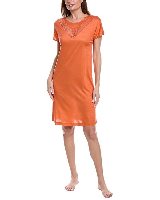 Hanro Orange Juna Gown