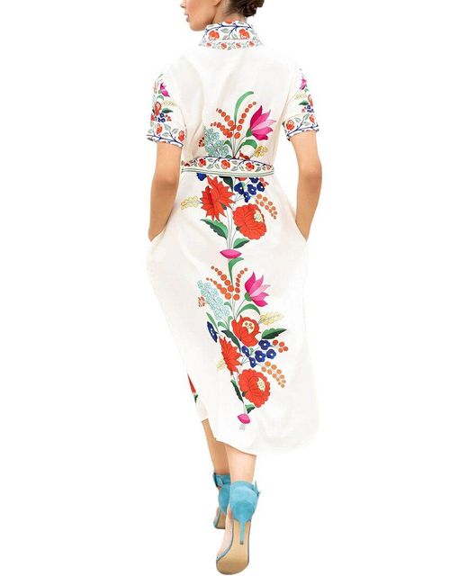 AMINA GLAM White Midi Dress