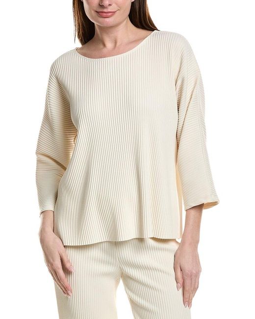 Joseph Ribkoff Natural Ribbed Top