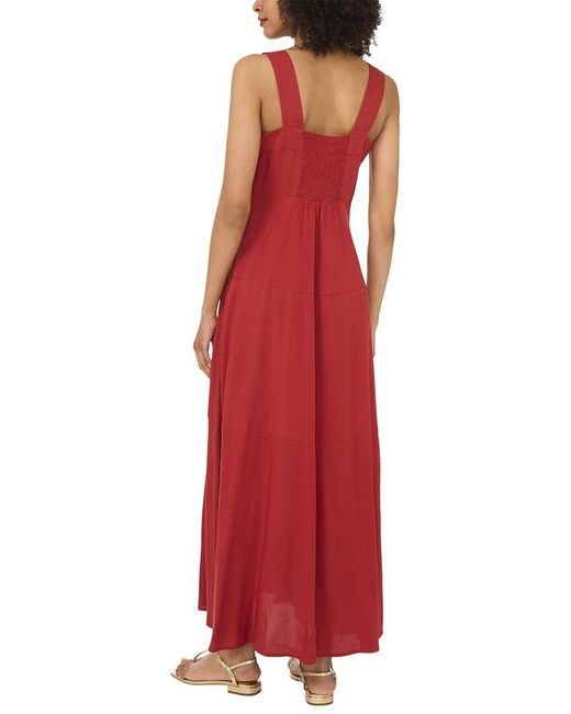 Vince Camuto Red 4 Tier Maxi Dress