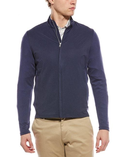 Peter Millar Blue Full-Zip Cardigan for men