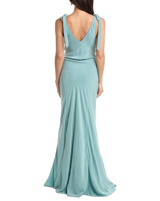 JLuxe Blue Sleeveless Maxi Dress