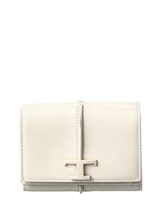 Tod's Natural Leather Card Case