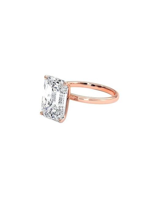 Lab Grown Diamonds White 14K 4.00 Ct. Tw. Lab-Grown Diamond Solitaire Ring
