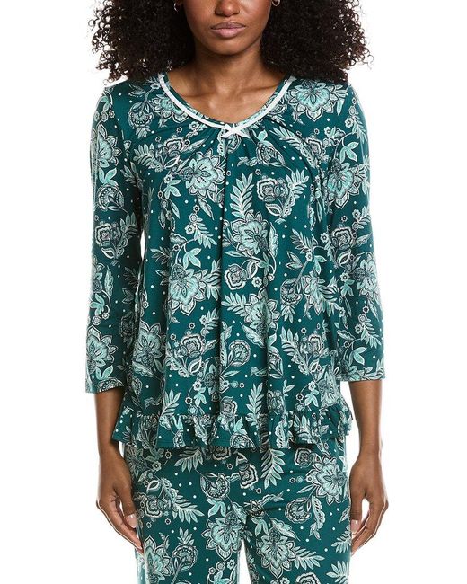 Ellen Tracy Blue Pajama Top