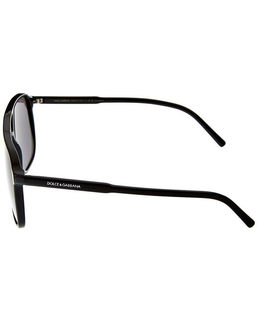 Dolce & Gabbana Black 58mm Polarized Sunglasses