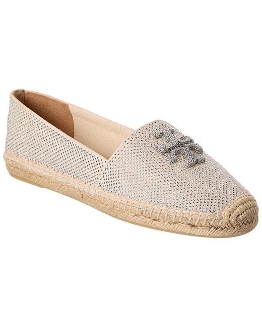 Tory Burch White Everly Suede Espadrille