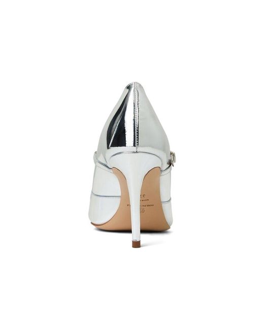 Bruno Magli White Prima Leather Pump