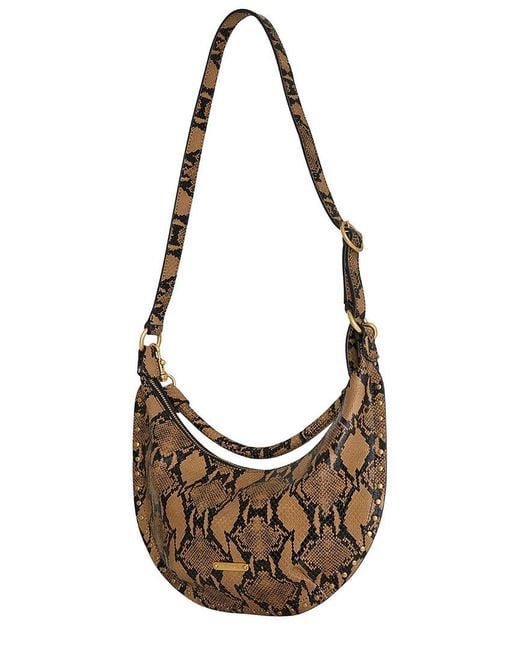 Rebecca Minkoff Metallic Darren Crescent Leather Crossbody