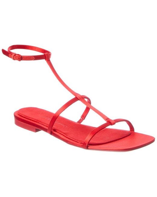 Ferragamo Pink Aglalia Satin Sandal