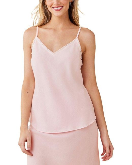 Bella Dahl Pink Frayed Cami