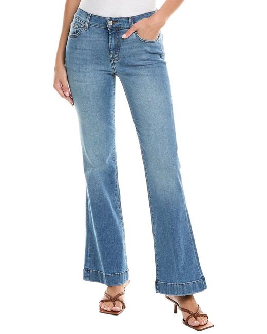 7 For All Mankind Blue Dojo Tailorless Leesburg Jean