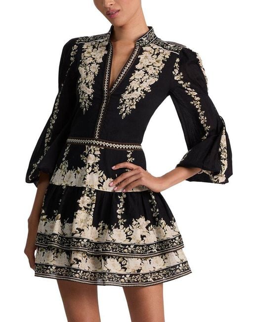 Alice + Olivia Black Alice + Olivia Valencia Mini Dress