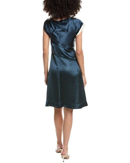 3.1 Phillip Lim Blue Draped Twist Dress