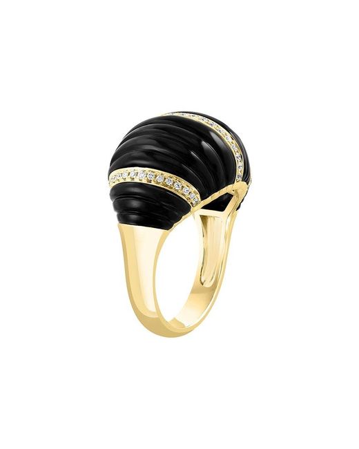 Effy Fine Jewelry Black 14K 16.24 Ct. Tw. Diamond & Onyx Ring