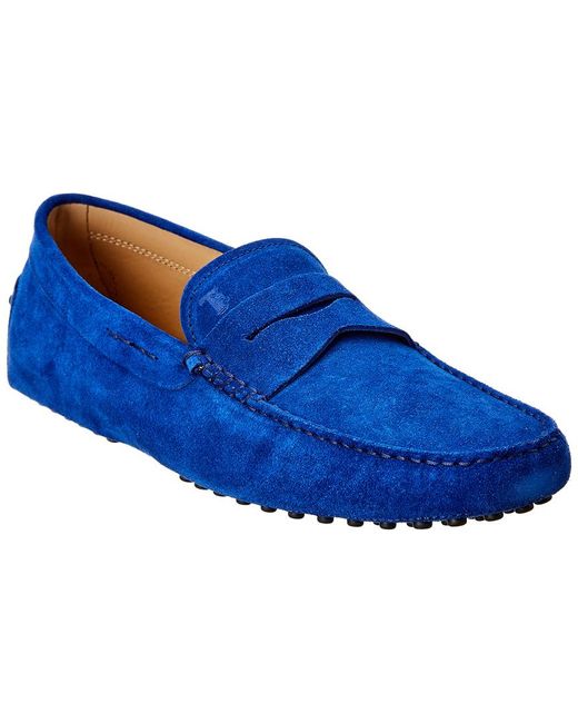 tod's gommino denim loafers