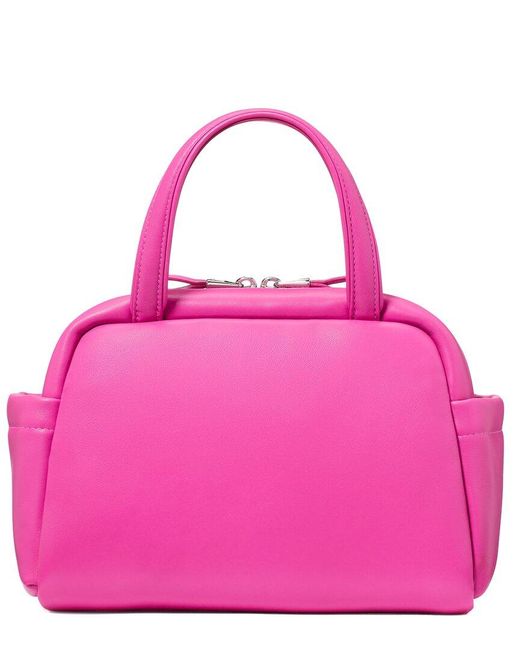 Kate Spade Pink Puffed Smooth Leather Satchel