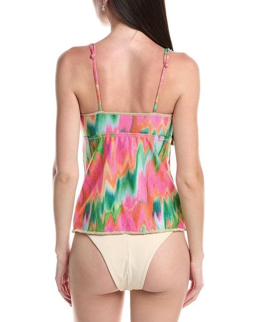 Becca Red Mirage Tankini Top