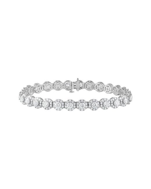 Lab Grown Diamonds White 14K.00 Ct. Tw. Lab-Grown Diamond Fashion Bracelet