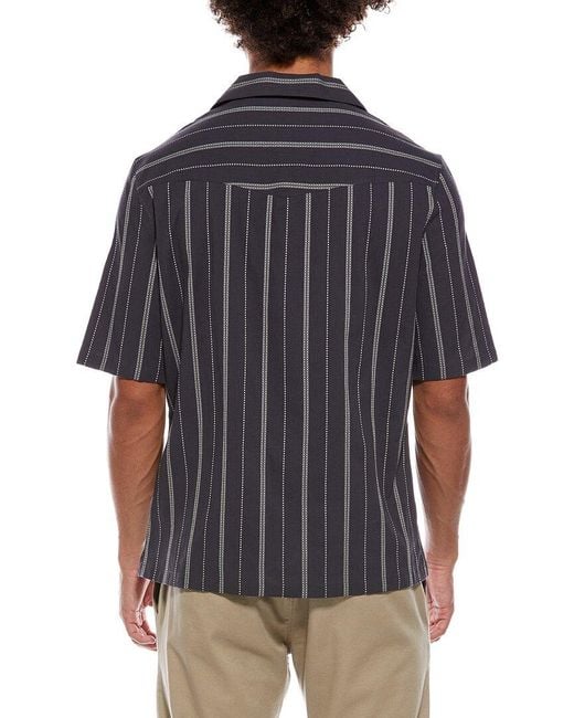 Brunello Cucinelli Gray Striped Shirt for men