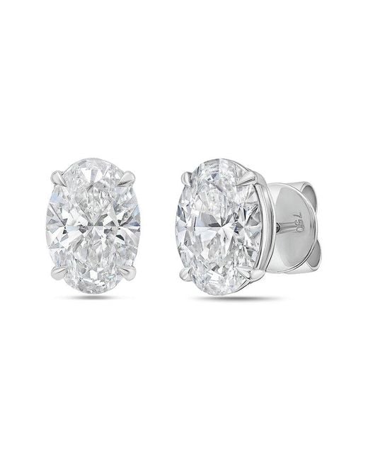 Diana M Metallic Diana M. 14K 3.00 Ct. Tw. Lab-Grown Diamond Earrings