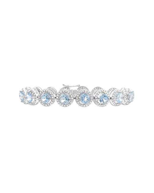 Gemstones White 16.07 Ct. Tw. Topaz Tennis Bracelet
