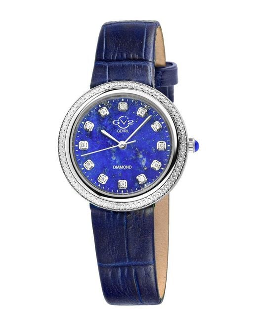 Gv2 Arezzo Blue Lapis Diamond Watch