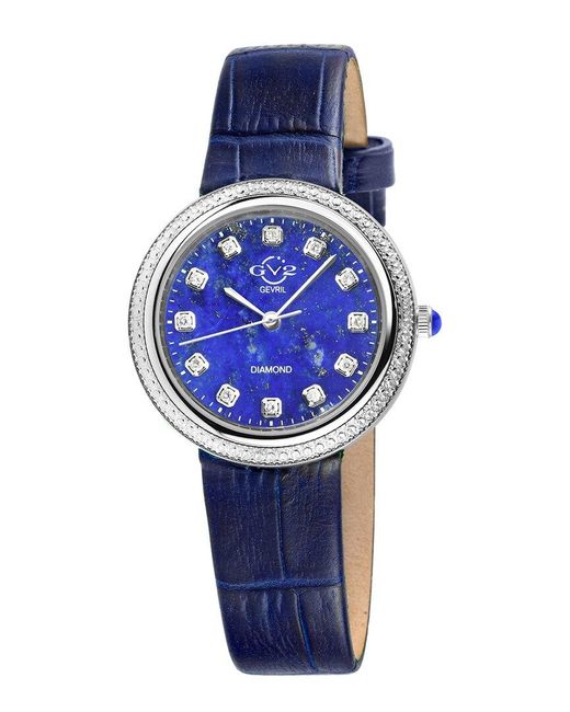Gv2 's Arezzo Blue Lapis Diamond Watch