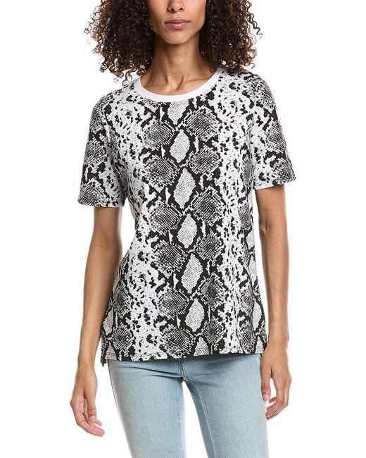 InCashmere Black In2 By Python Print T-Shirt