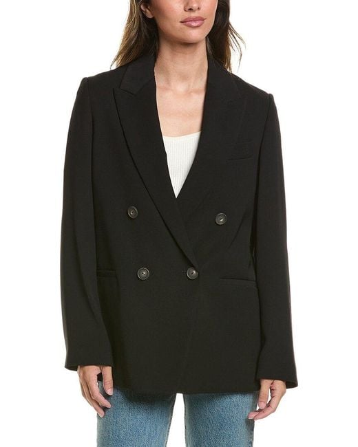 Vince Black Double-Breasted Blazer