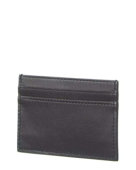 Moschino Black Leather Card Case for men