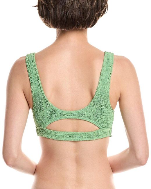 Bondeye Green Sasha Crop Bikini Top