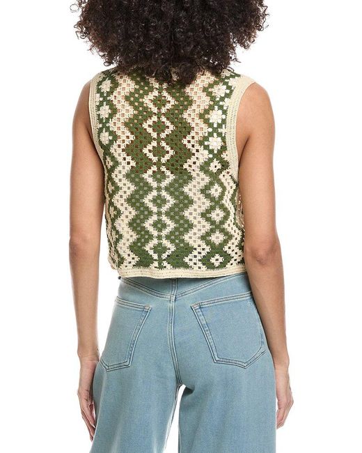 Sandro Blue Knit Cardigan