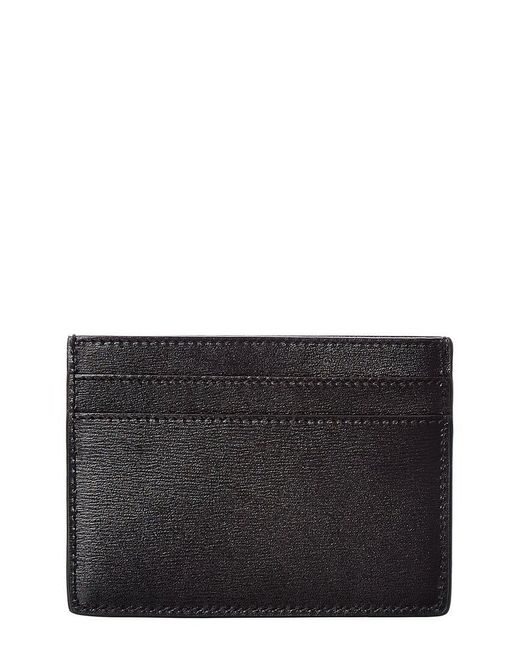 Saint Laurent Black Tiny Monogram Leather Card Case