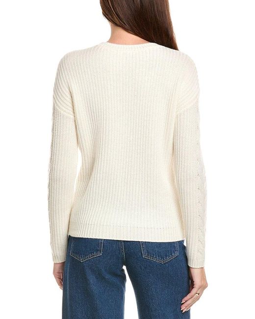 Kier + J White Kier + J Cable Wool & Cashmere-Blend Sweater