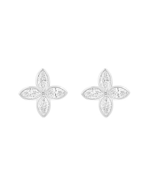 Effy Fine Jewelry White 14K 0.95 Ct. Tw. Lab-Grown Diamond Earrings