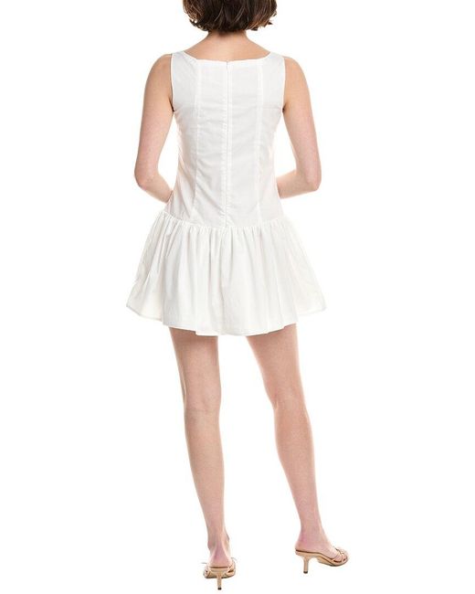 7021 White Sleeveless Dress