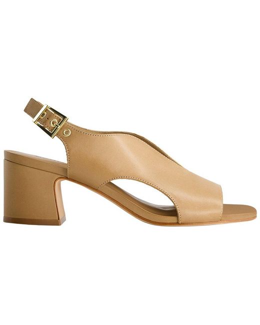 Bernardo Metallic Bedford Leather Sandal