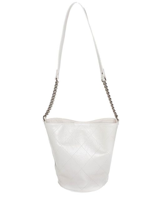 Chanel Spring 2018 Limited Edition White Quilted Leather Bucket Bag, Never  Carried | Lyst