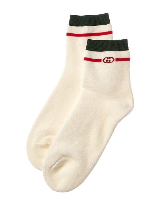 Gucci Natural Interlocking G Socks