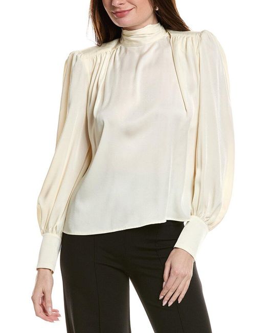 Bardot White Revana Satin Blouse