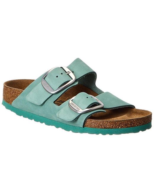 Birkenstock Green Arizona Big Buckle Leather Sandal