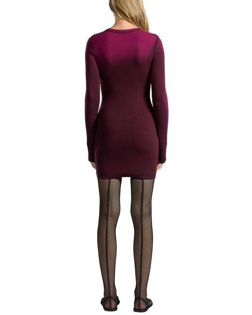 Cotton Citizen Purple Verona Crew Mini Dress