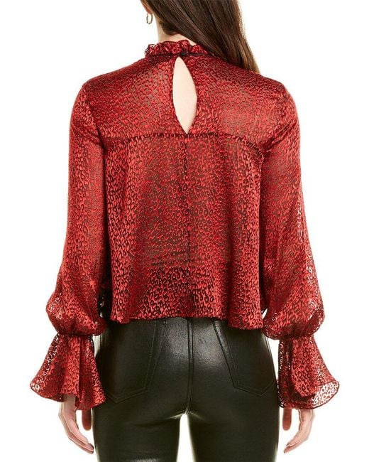 Saloni Red Tyler Top