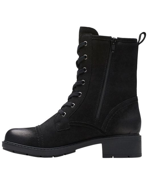 Clarks Collection Black Nubuck Boot