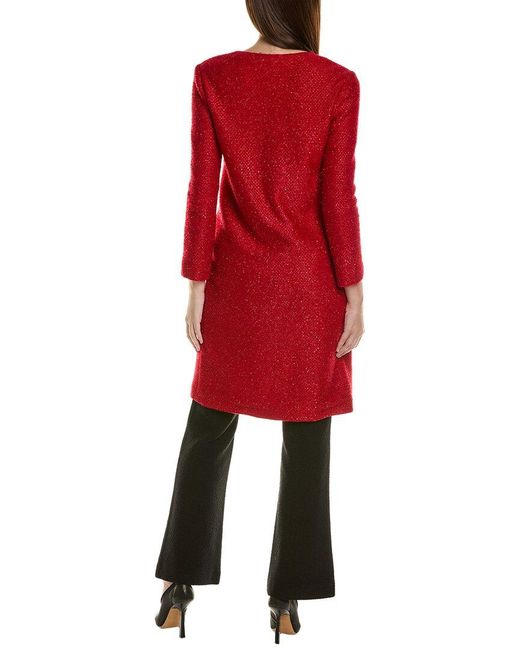 St. John Red Sequin Coat